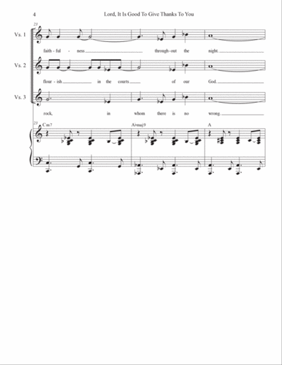 Psalms for the 11th Sunday in Ordinary Time through the Assumption (Year B) (Vocal solo) Voice Solo scores gallery preview page 4