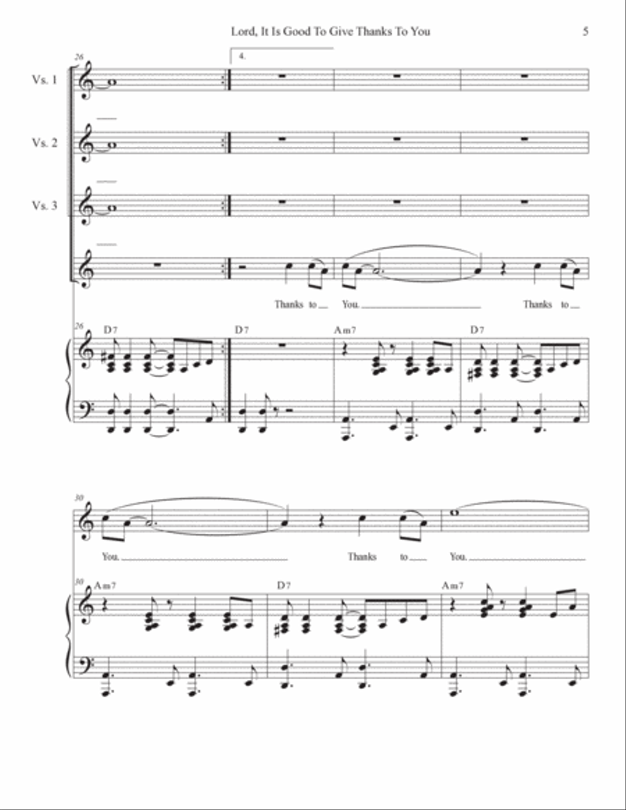 Psalms for the 11th Sunday in Ordinary Time through the Assumption (Year B) (Vocal solo) Voice Solo scores gallery preview page 5