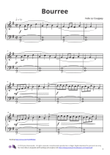 Bourree (No.5 from Opus 17, The alphabet)