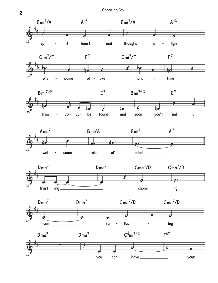 Choosing Joy Piano Solo scores gallery preview page 2