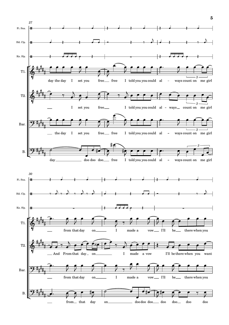 Ain't No Mountain High Enough TTBB scores gallery preview page 5