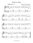 Red River Valley (Easy Piano)
