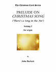 Prelude on Christmas Song ('There's a Song in the Air')