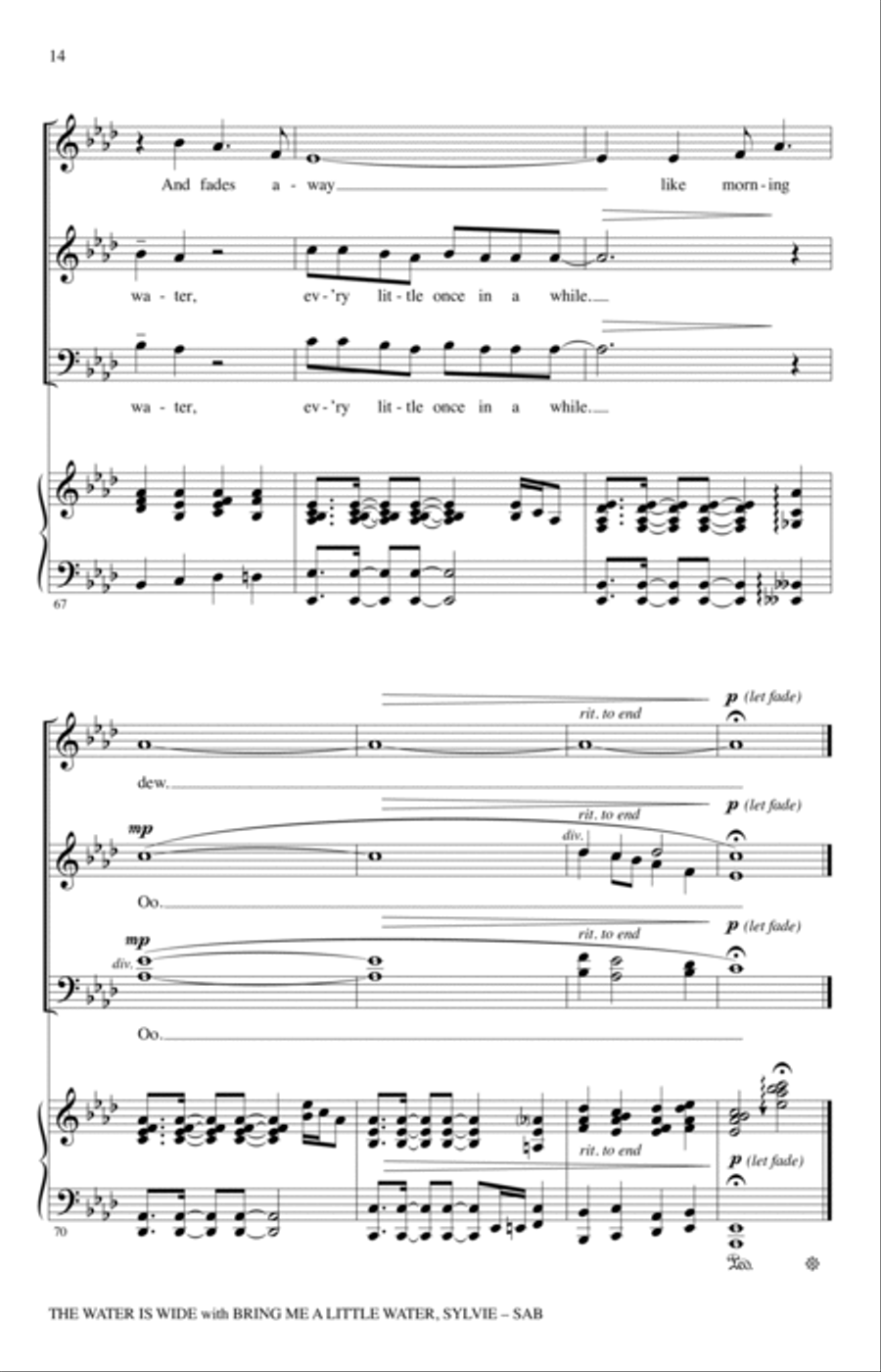 Water Is Wide (arr. Rollo Dilworth) 3-Part scores gallery preview page 12