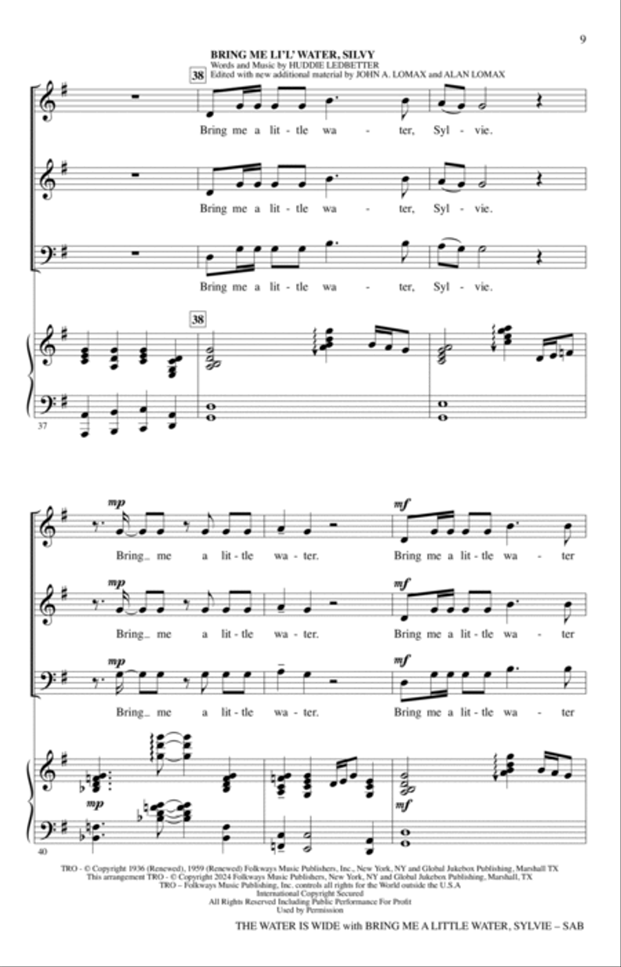 Water Is Wide (arr. Rollo Dilworth) 3-Part scores gallery preview page 7