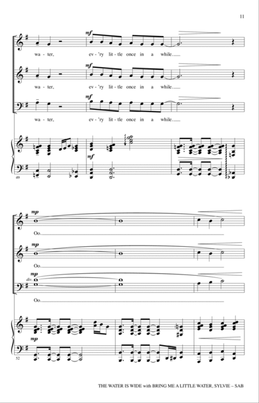 Water Is Wide (arr. Rollo Dilworth) 3-Part scores gallery preview page 9