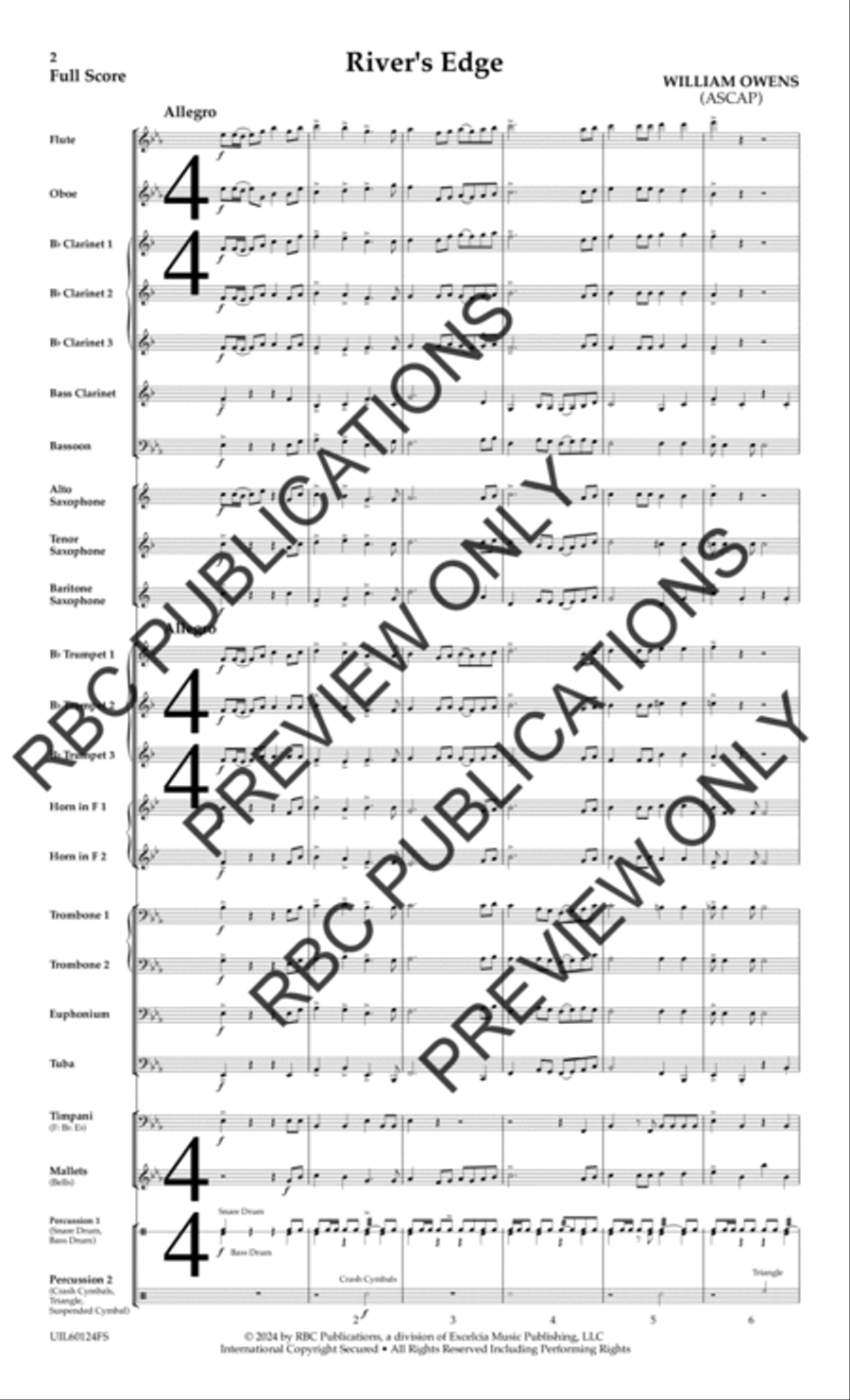 River's Edge River's Edge Concert Band scores gallery preview page 3