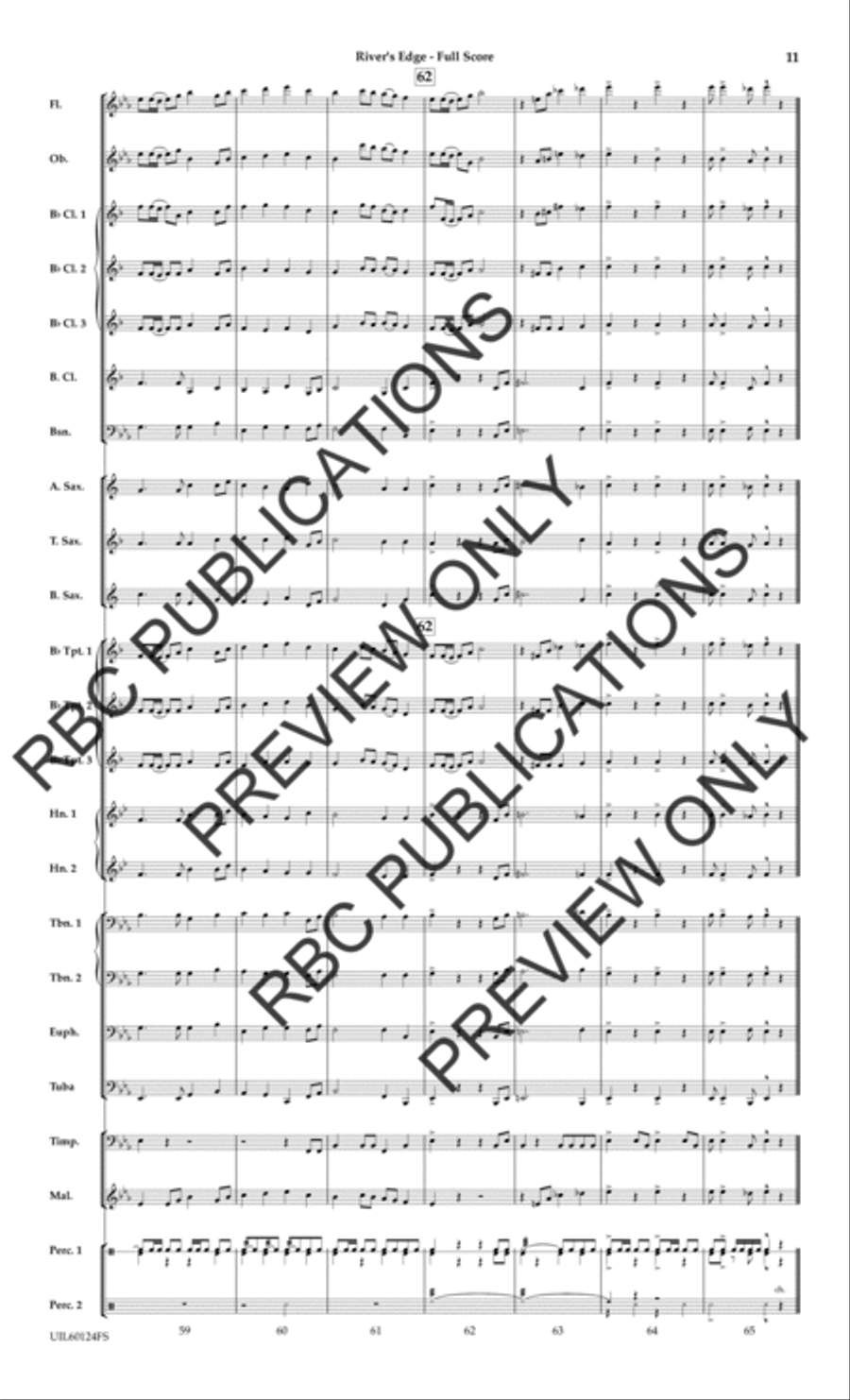 River's Edge River's Edge Concert Band scores gallery preview page 12