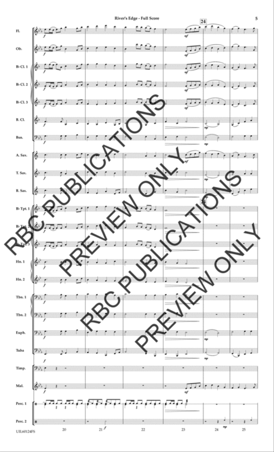 River's Edge River's Edge Concert Band scores gallery preview page 6