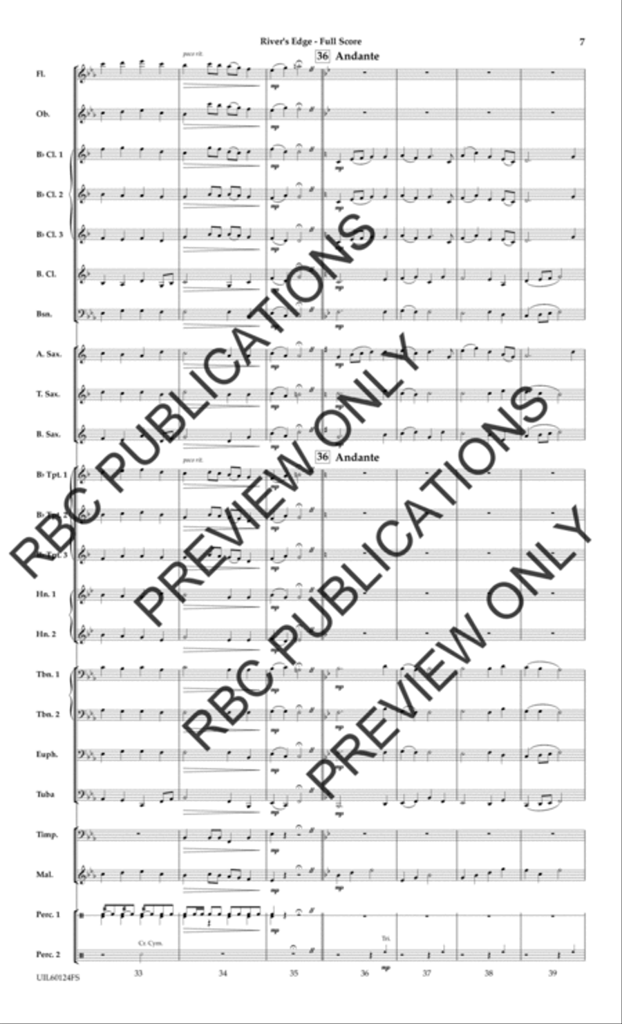 River's Edge River's Edge Concert Band scores gallery preview page 8