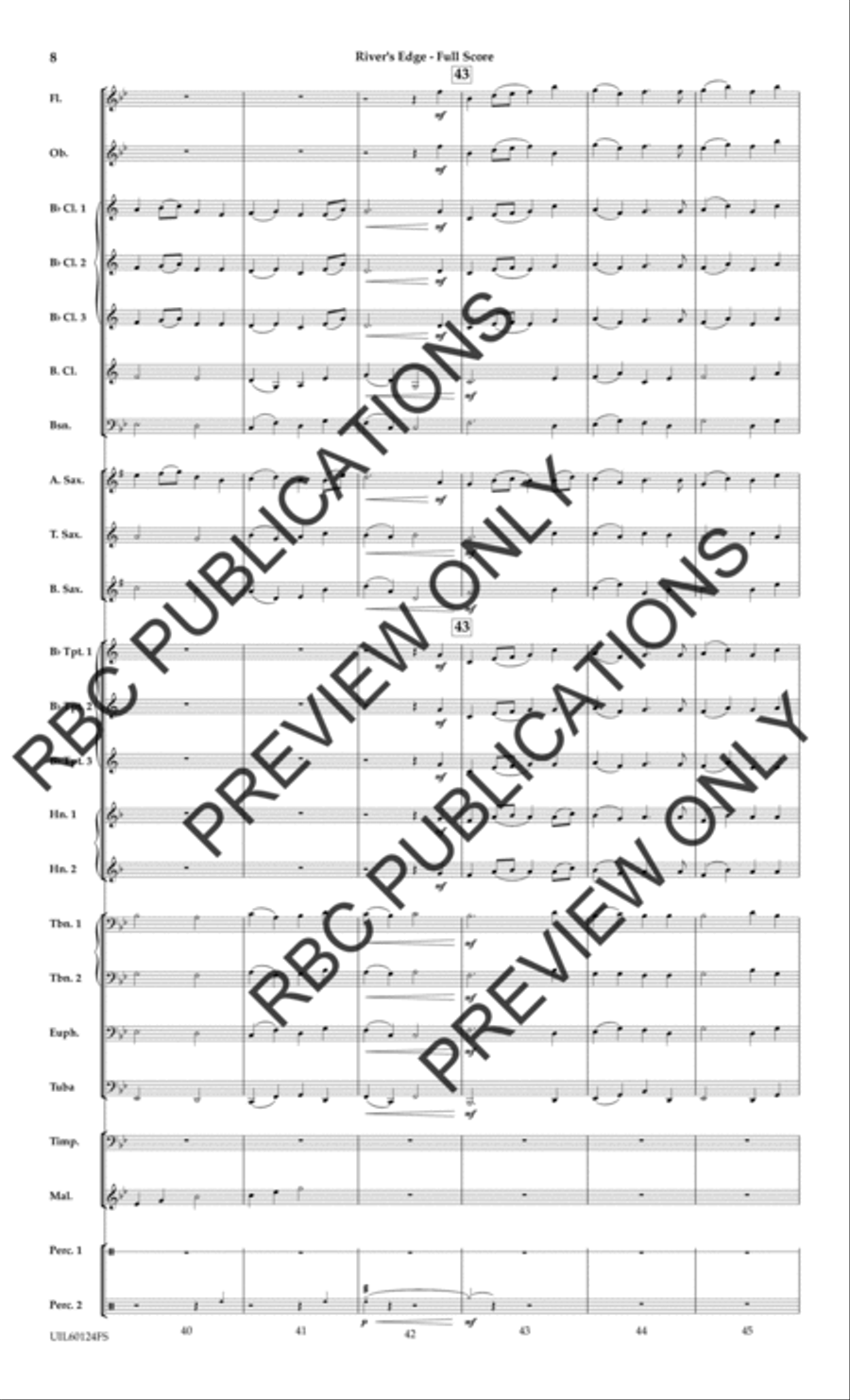 River's Edge River's Edge Concert Band scores gallery preview page 9
