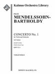 Violin Concerto No. 1 in D minor, MWV O 3 (2nd version)