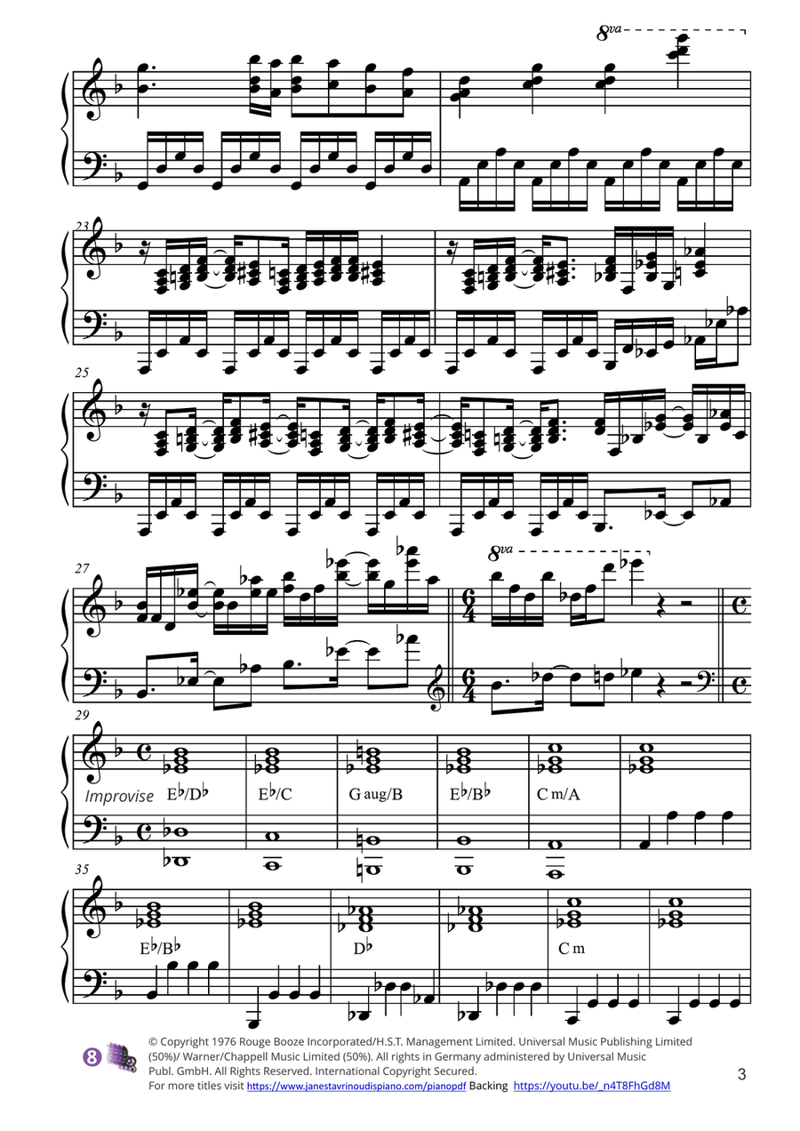 Tonight Piano Solo scores gallery preview page 3