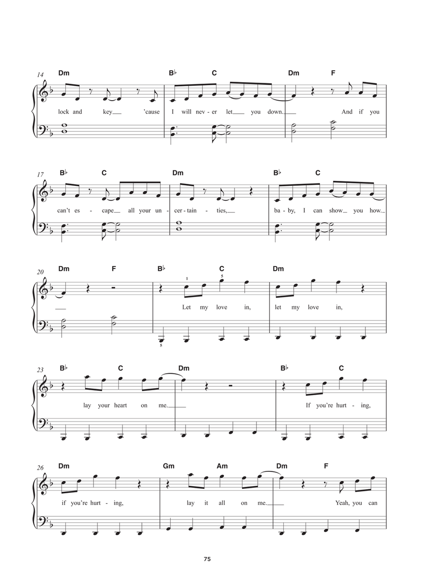 Lay It All On Me (feat. Ed Sheeran) Easy Piano scores gallery preview page 2