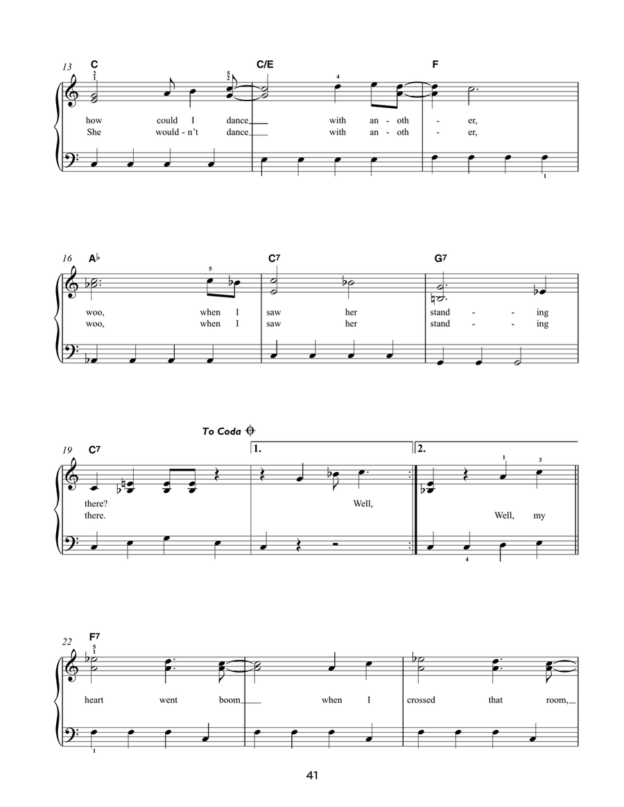 I Saw Her Standing There I Saw Her Standing There Easy Piano scores gallery preview page 2