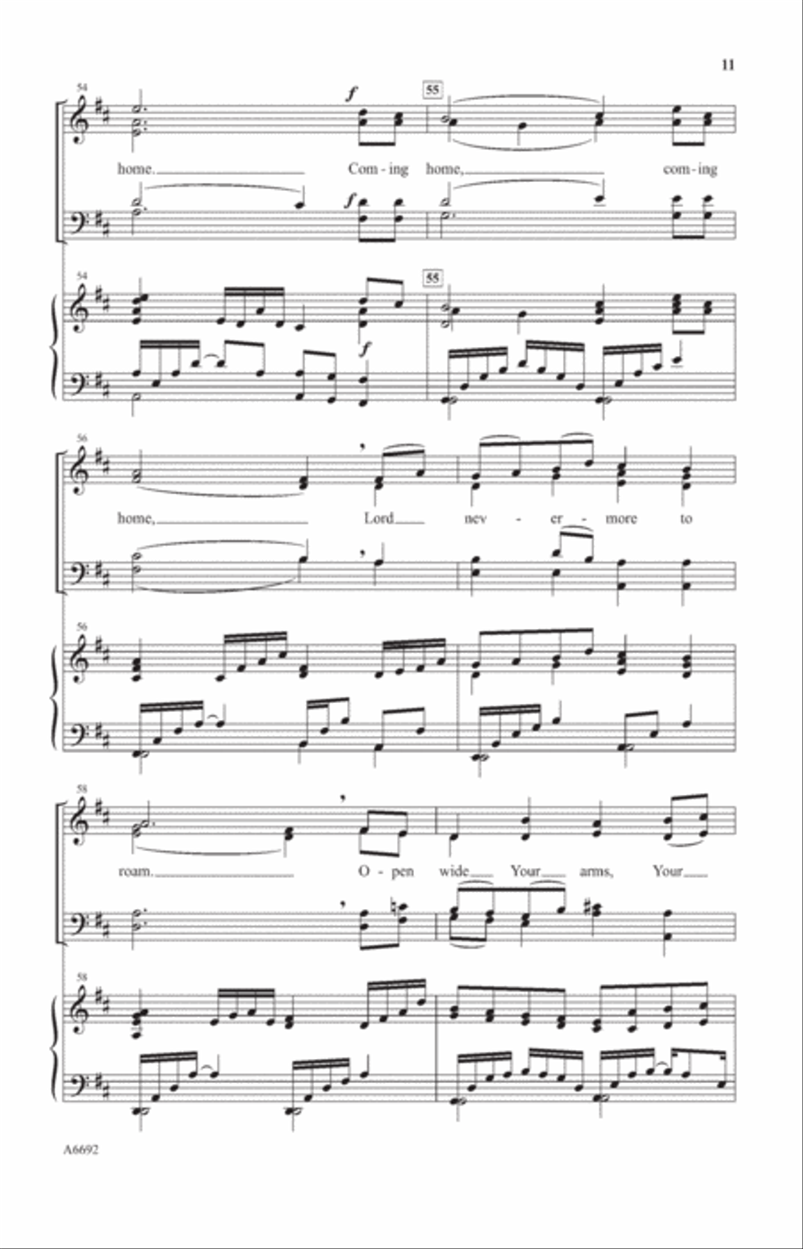 Coming Home Coming Home 4-Part scores gallery preview page 9