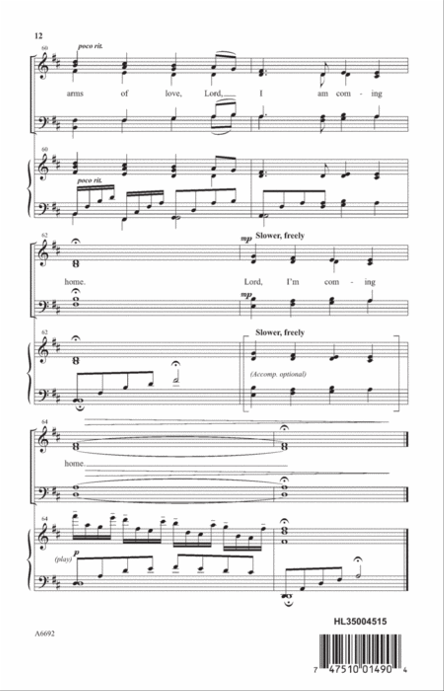 Coming Home Coming Home 4-Part scores gallery preview page 10