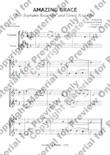 Amazing Grace - For Soprano Recorder and Tenor Recorder mini preview