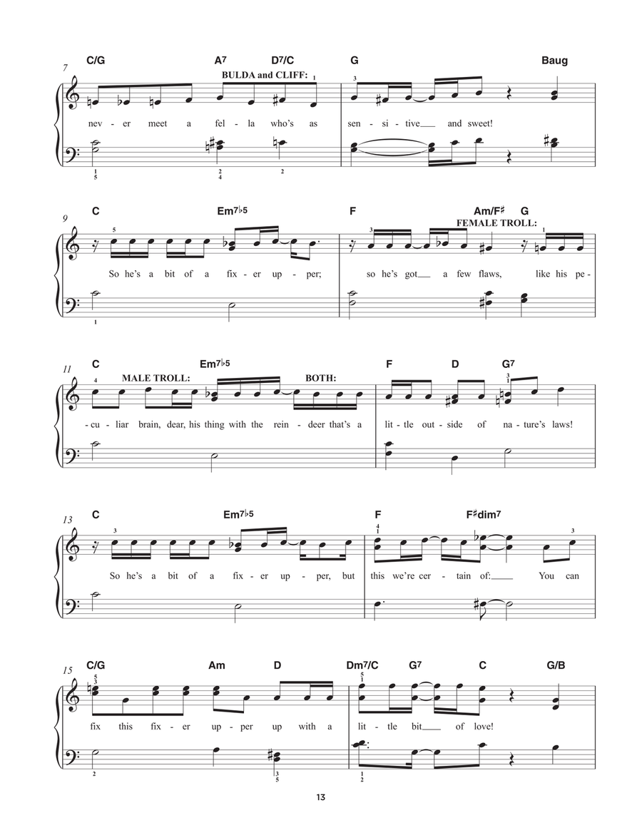 Fixer Upper (from Frozen) Easy Piano scores gallery preview page 2