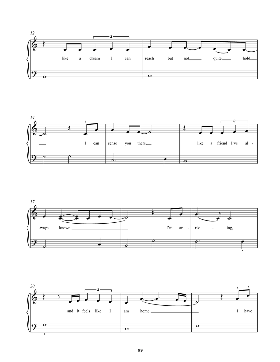 Show Yourself (from Disney's Frozen 2) Easy Piano scores gallery preview page 2