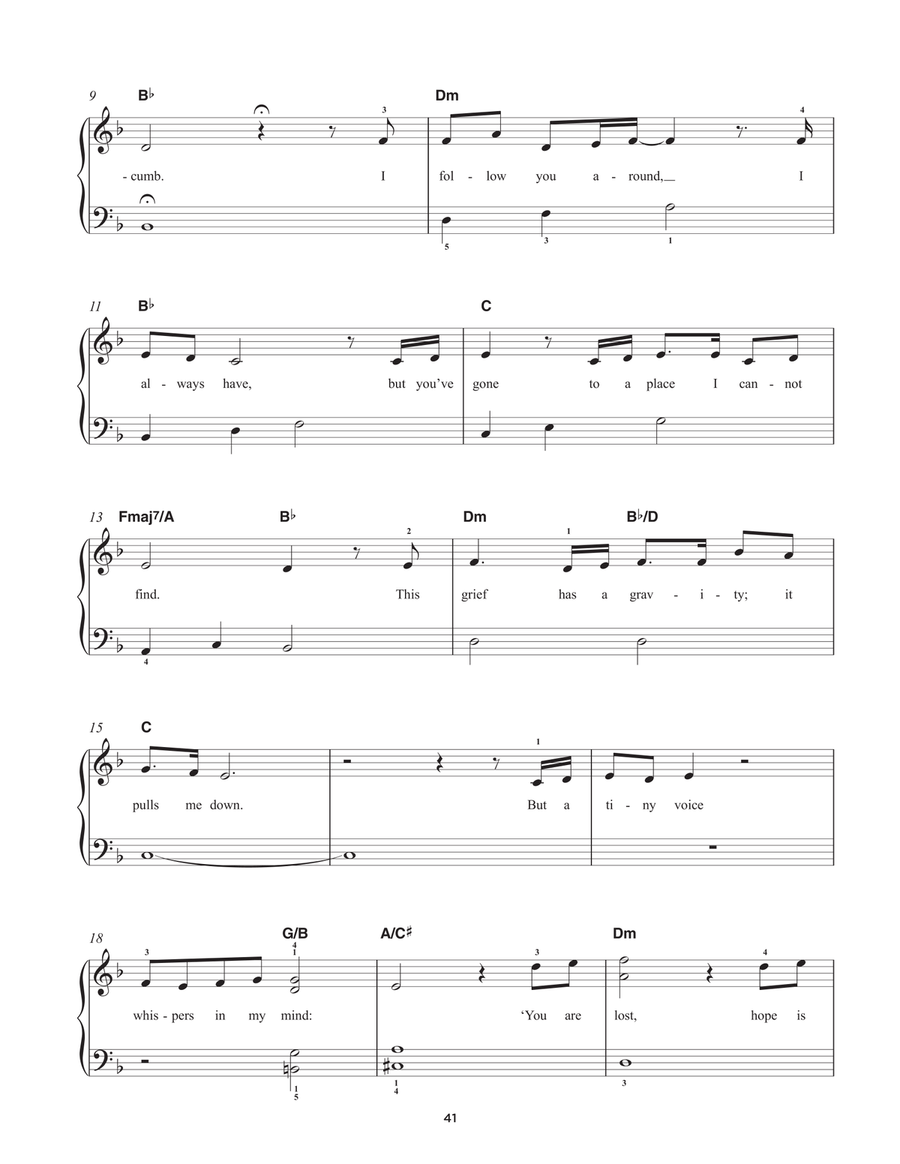 The Next Right Thing (from Disney's Frozen 2) Easy Piano scores gallery preview page 2