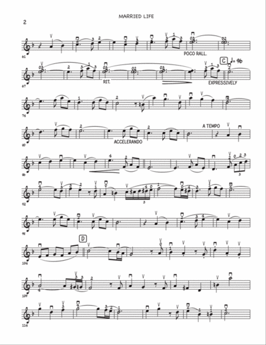 Married Life Violin Solo scores gallery preview page 2