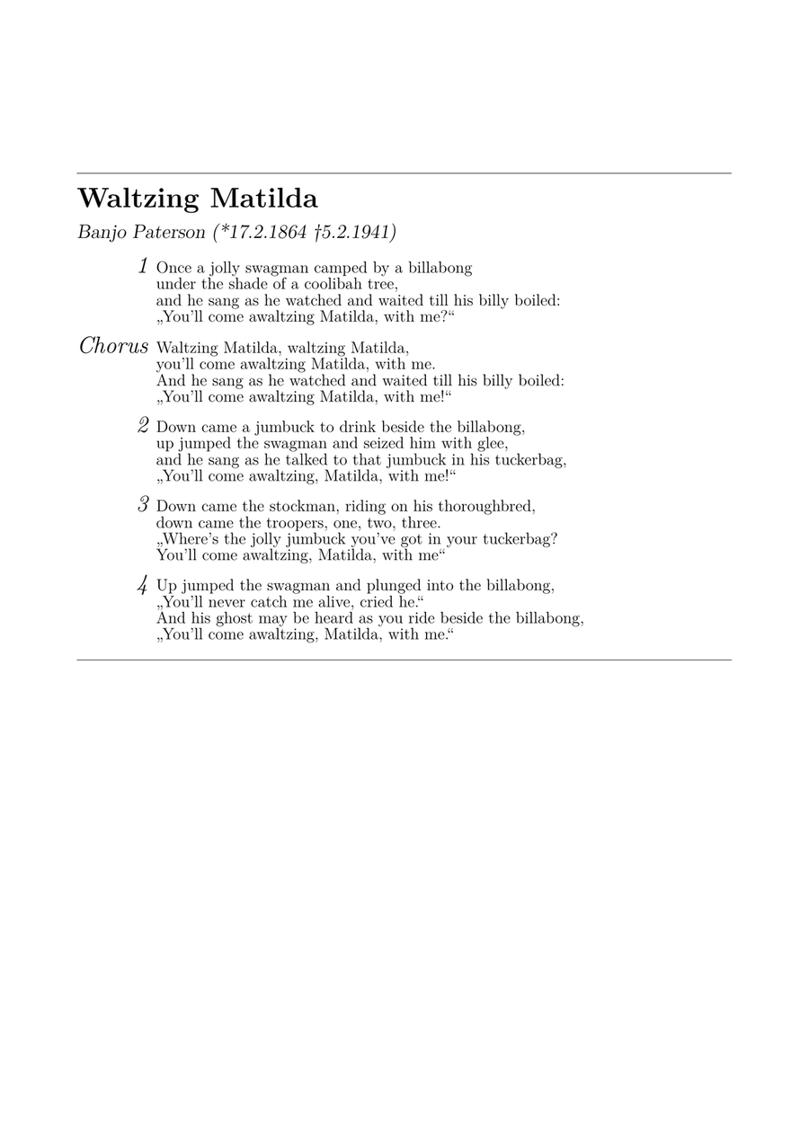 Waltzing Matilda for Accordion Piano Solo scores gallery preview page 6