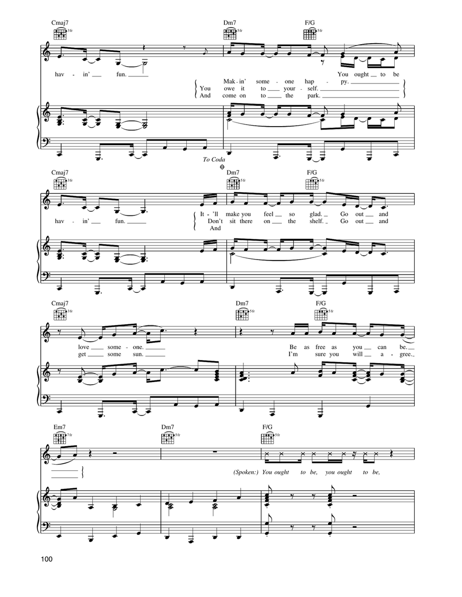 You Ought To Be Havin' Fun Piano, Vocal, Guitar scores gallery preview page 3