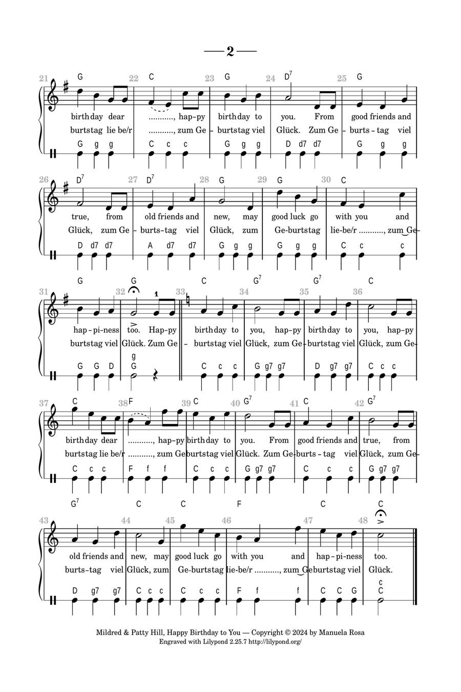 Happy Birthday to You (accordion) Accordion scores gallery preview page 6