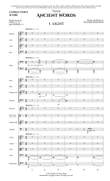 These Ancient Words - Full Score mini preview