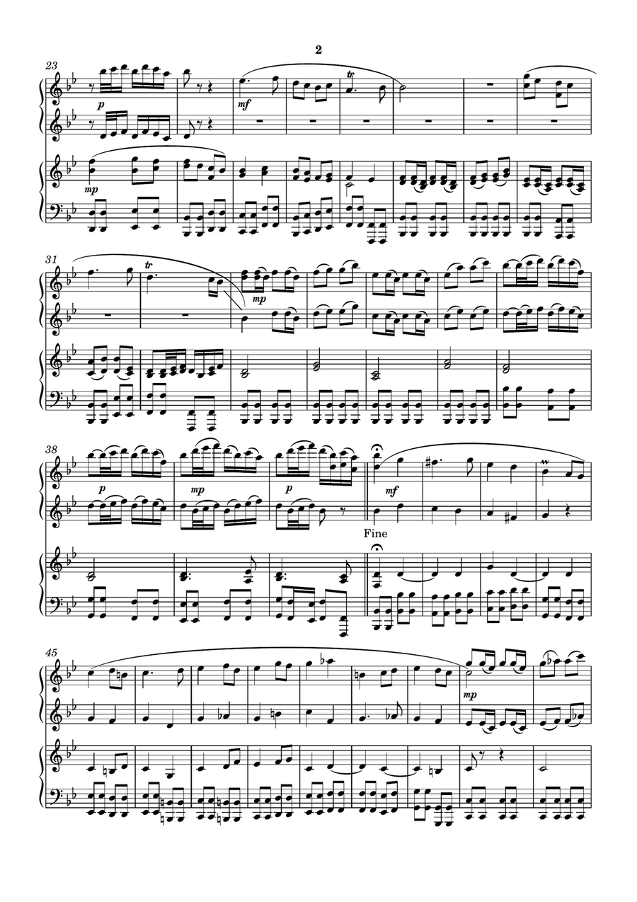 Sheep May Safely Graze 1 Piano, 4-Hands scores gallery preview page 2