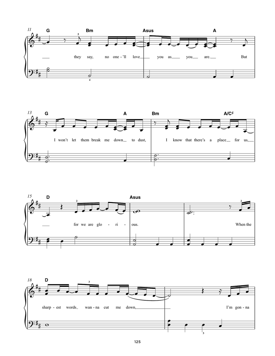 This Is Me (from The Greatest Showman) Easy Piano scores gallery preview page 2