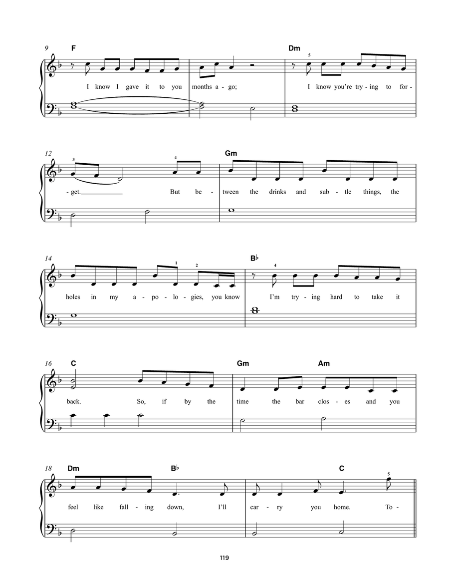 We Are Young We Are Young Easy Piano scores gallery preview page 2