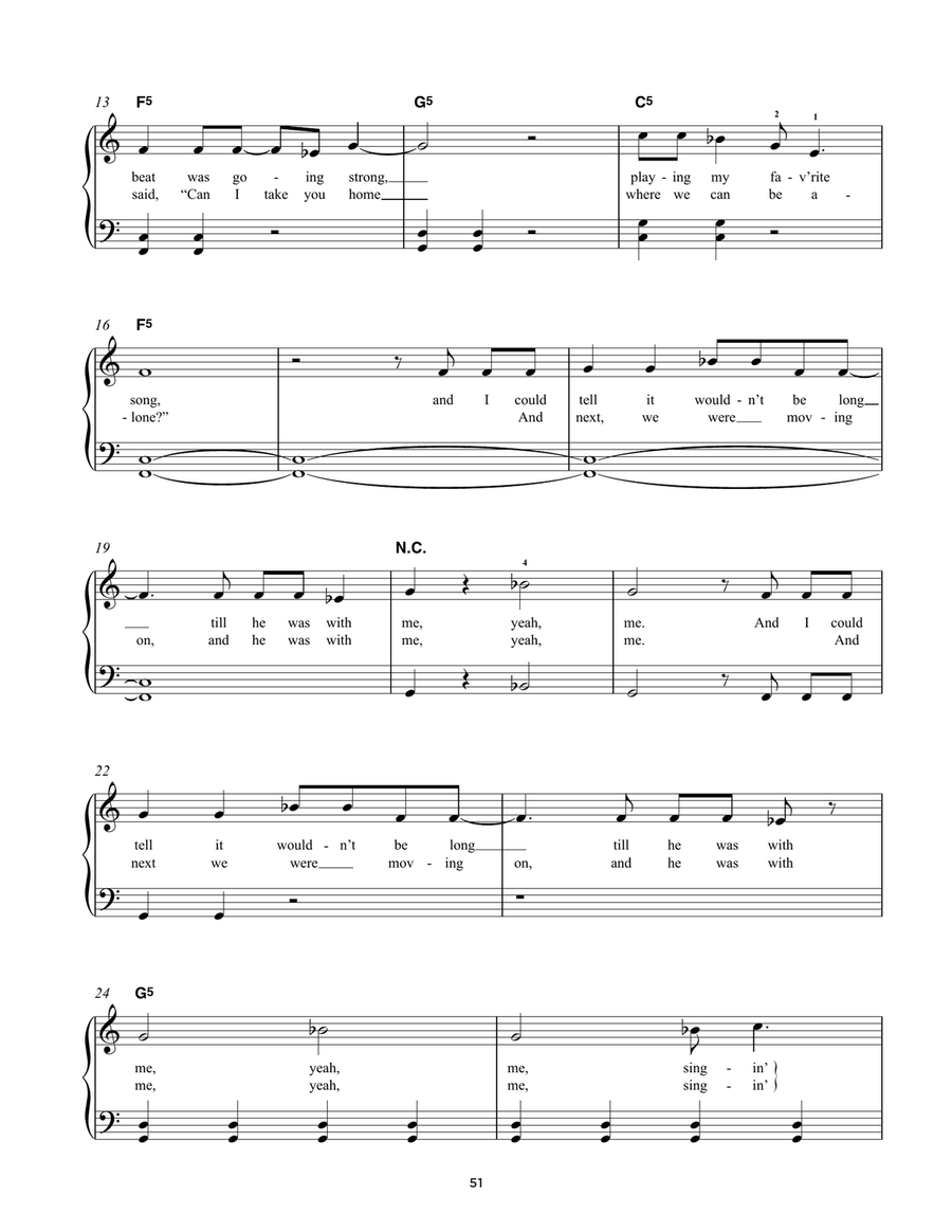 I Love Rock 'N Roll I Love Rock 'N Roll Easy Piano scores gallery preview page 2