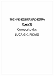MADNESS FOR ORCHESTRA - Score Only