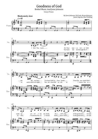 Goodness Of God