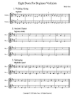 Eight Duets For Beginner Violinists