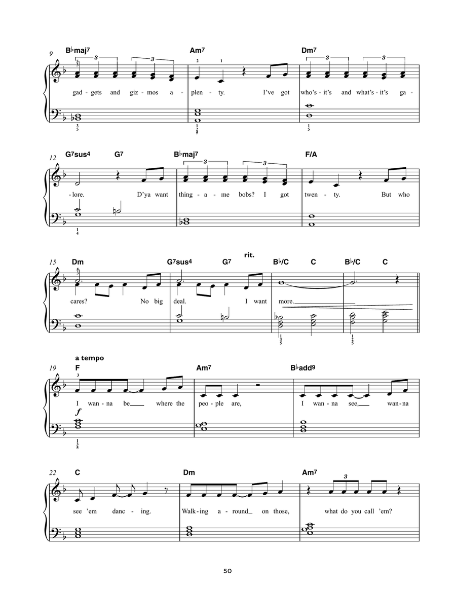 Part Of Your World (from The Little Mermaid) Easy Piano scores gallery preview page 2