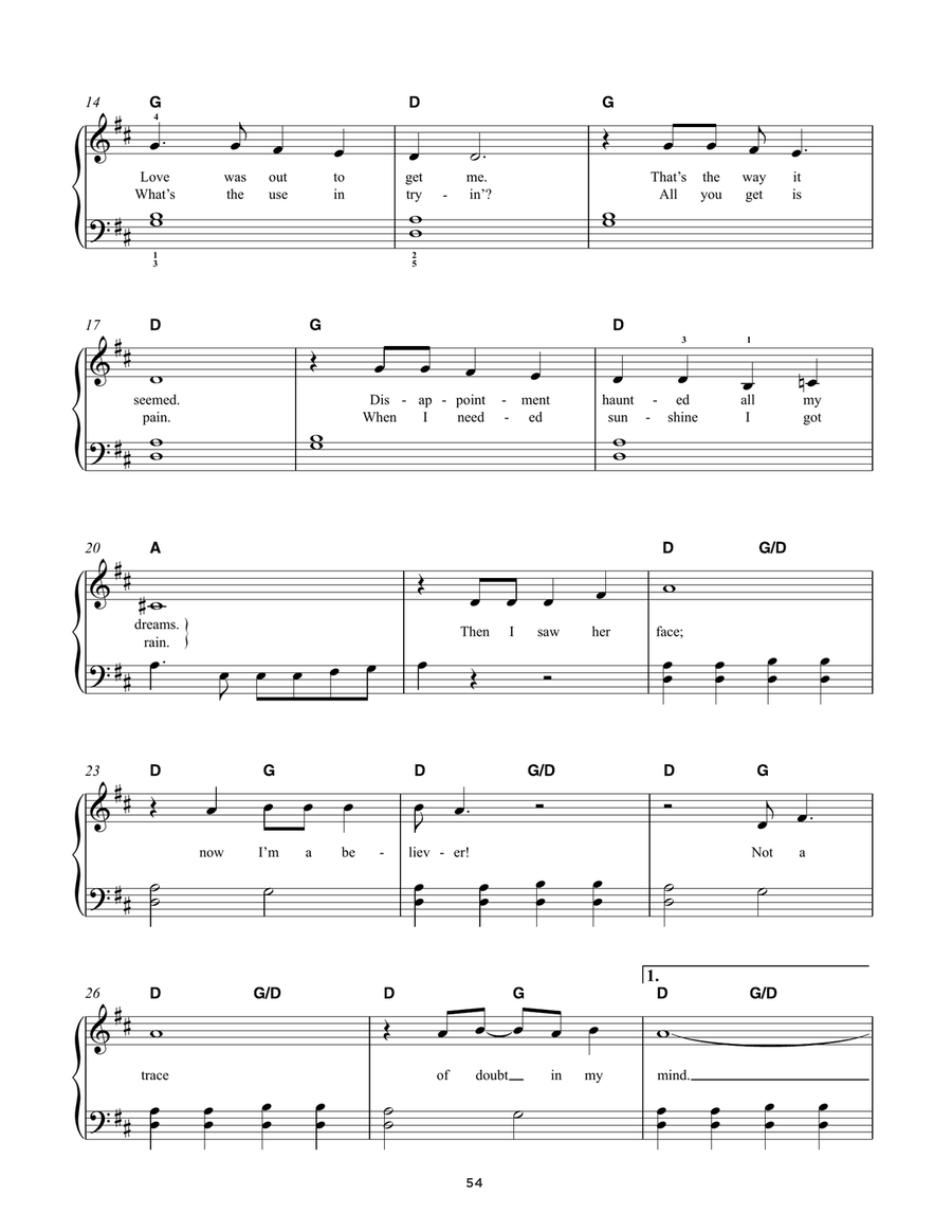 I'm A Believer I'm A Believer Easy Piano scores gallery preview page 2
