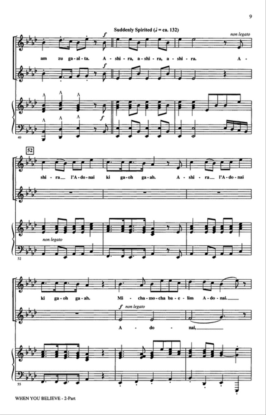 When You Believe (from The Prince Of Egypt) (arr. Audrey Snyder) 2-Part scores gallery preview page 7