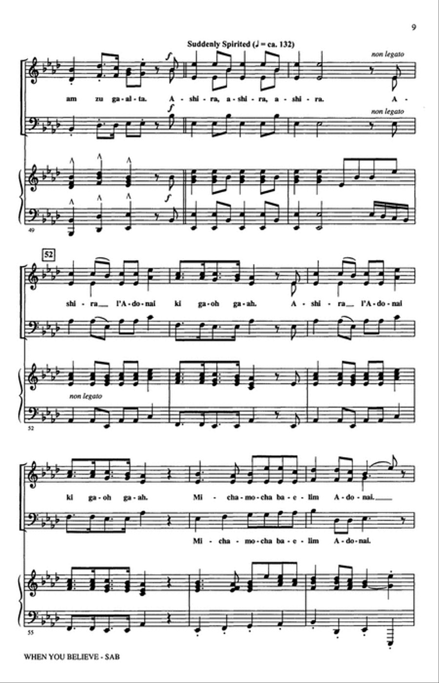 When You Believe (from The Prince Of Egypt) (arr. Audrey Snyder) 3-Part scores gallery preview page 7