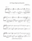 All Things Bright And Beautiful - Modern Hymn Arrangement