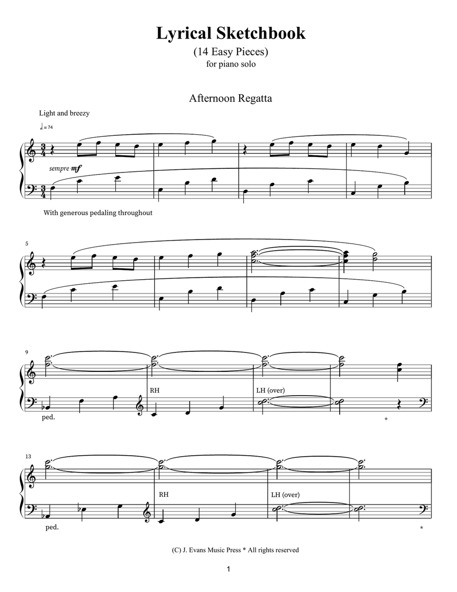 Lyrical Sketchbook Lyrical Sketchbook Part scores gallery preview page 3