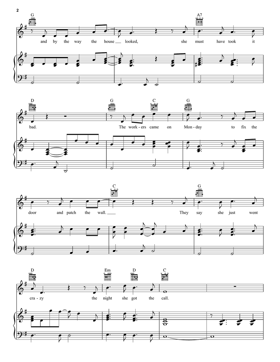 The Beaches Of Cheyenne The Beaches Of Cheyenne Piano, Vocal, Guitar scores gallery preview page 2