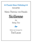 SICILIENNE, for String Trio