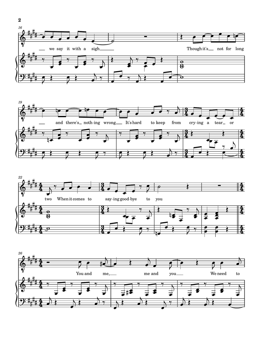 When I'm On My Own You're On My Mind Piano, Vocal scores gallery preview page 2
