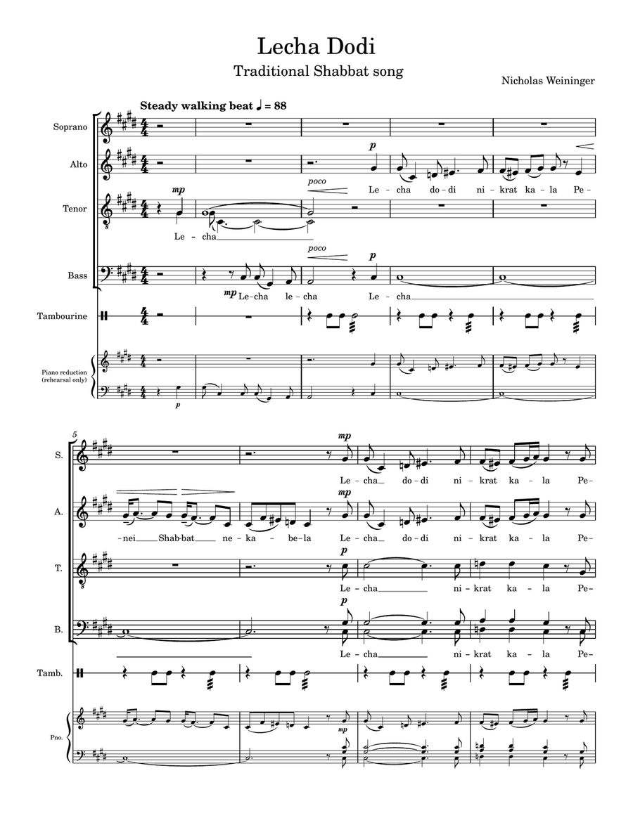 Lecha dodi Lecha dodi Divisi scores gallery preview page 3