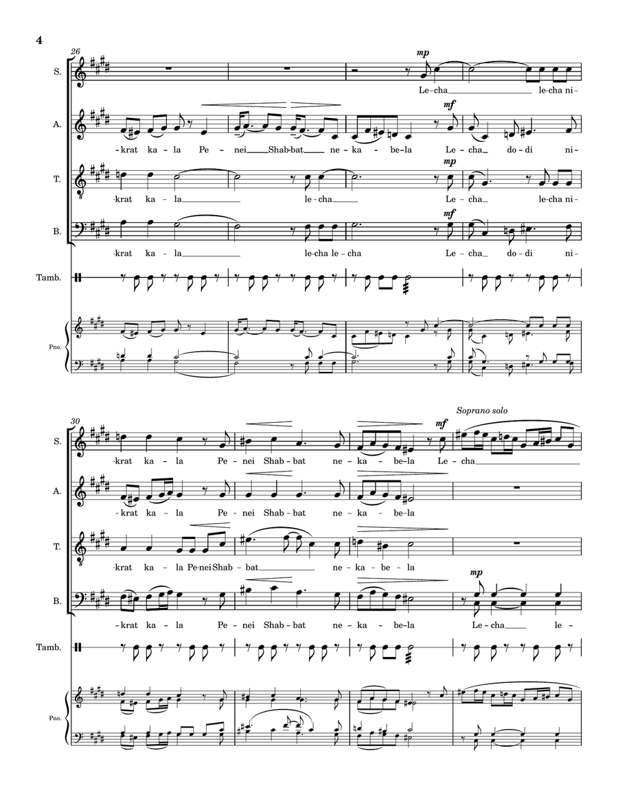 Lecha dodi Lecha dodi Divisi scores gallery preview page 6