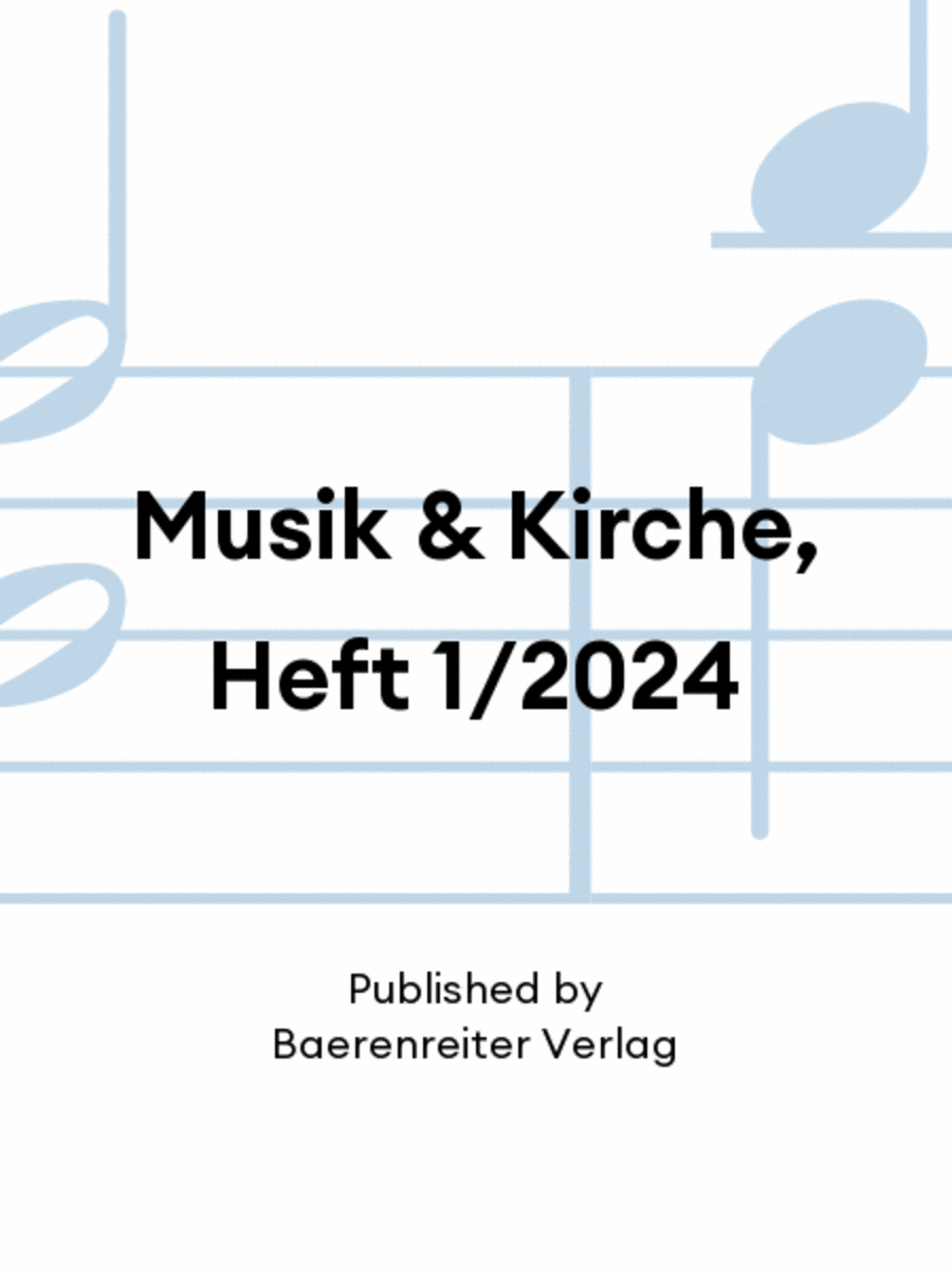 Musik & Kirche, Heft 1/2024 Magazines scores gallery preview page 1