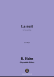 R. Hahn-La nuit,in D Major mini preview